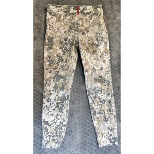 Spanx Size L Ankle Pant Abstract Camo 5 pocket Legging Boho Casual  Slimming